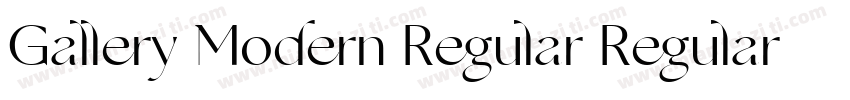 Gallery Modern Regular Regular字体转换